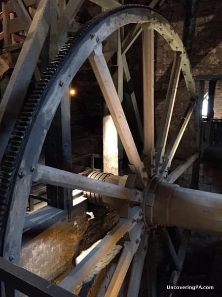 The Giant Wheel in Cornwall Iron Furnace in PA