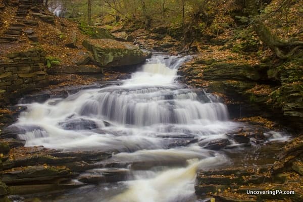 Seneca Falls can be easy to miss when hiking the Falls Trail.