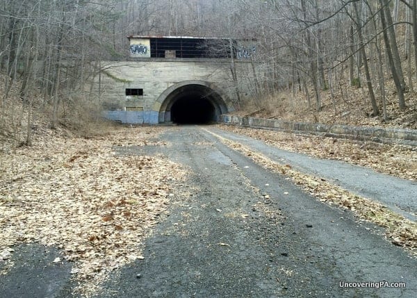 Sideling Hill Tunnel along the Abandoned Pennsylvania Turnpike.