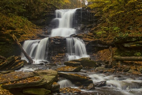 Tuscarora Falls in Ricketts Glen State Park, PA