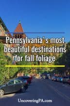 Pennsylvania destinations for fall foliage