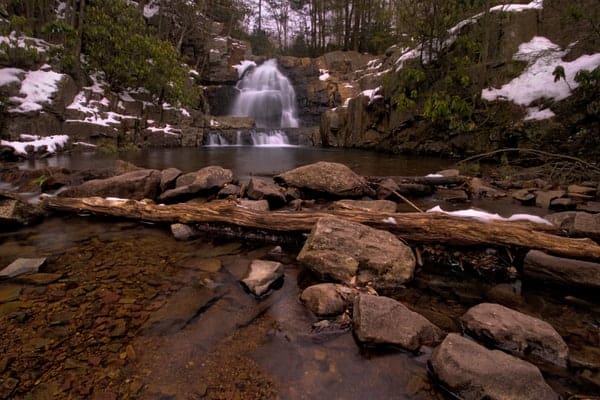 Hawk Falls in Hickory Run State Park in the Pennsylvania Poconos