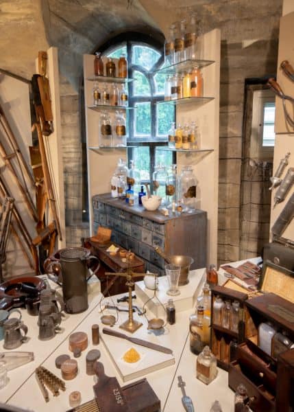 Rooms inside the Mercer Museum in Bucks County, Pennsylvania