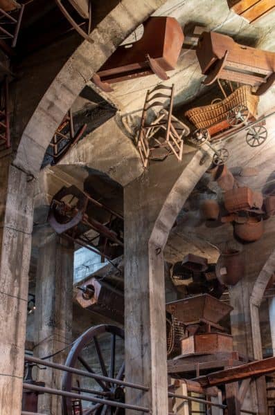 Inside the Mercer Museum in Doylestown, Pennsylvania