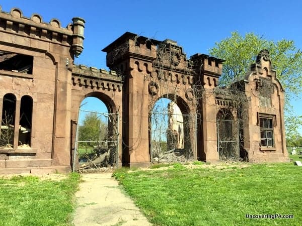 Gate House at Mount Moriah Cemetery in Philly
