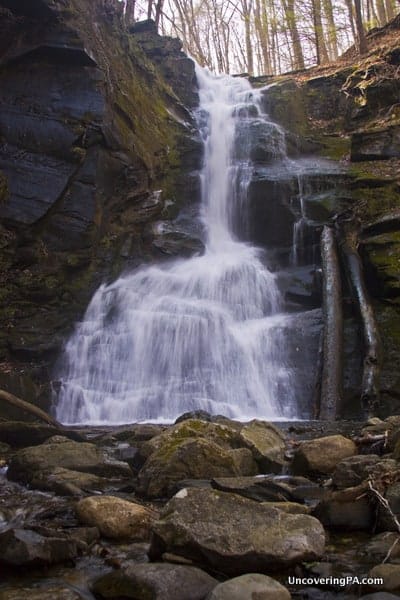 Slateford Creek Falls in Northampton County, PA