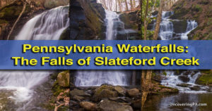 The waterfalls of Slateford Creek near Stroudsburg, PA