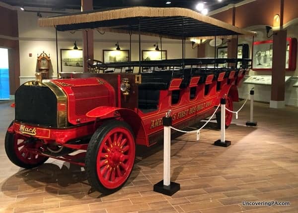 Mack Bus at the Mack Truck Historical Museum in Allentown, Pennsylvania