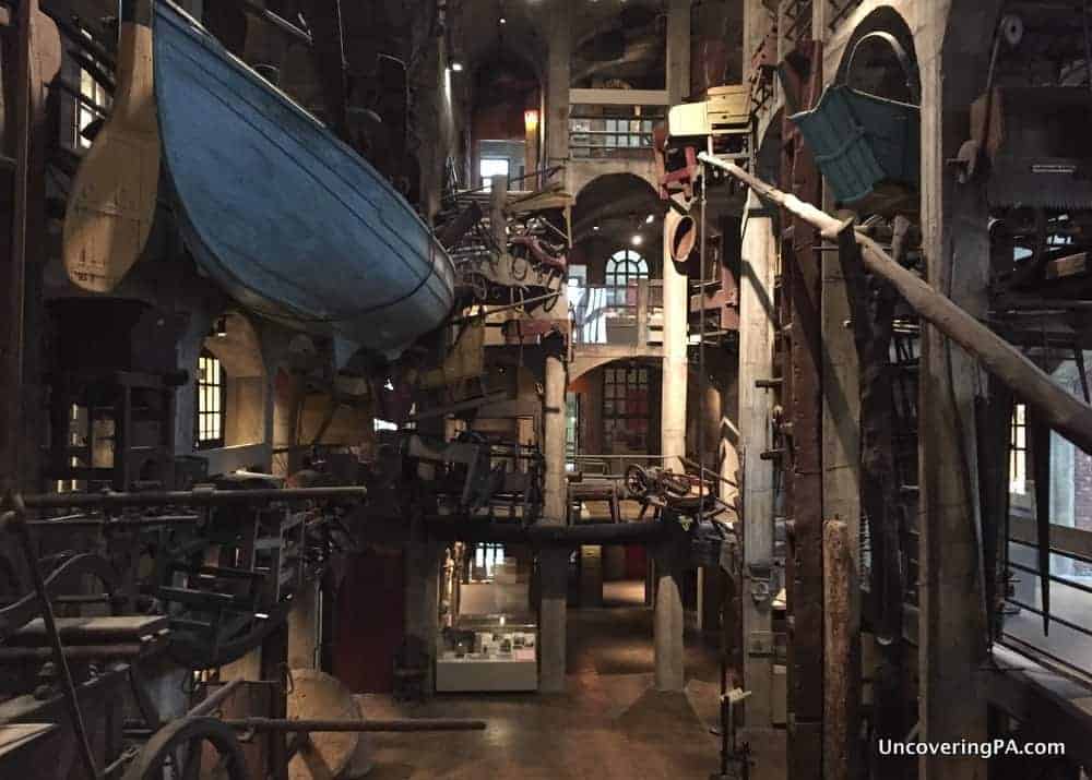 Inside the Mercer Museum in Doylestown, Pennsylvania