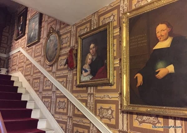 Stairwell inside the Boal Mansion Museum in Boalsburg, Pennsylvania