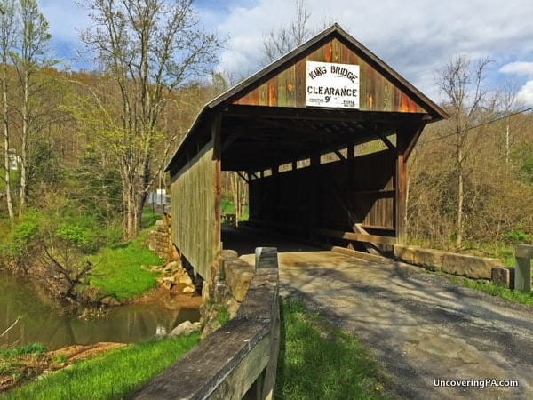 How to get to King Covered Bridge in Greene County PA