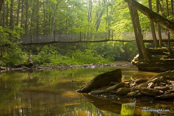 Hiking in Trough Creek State Park, Pennsylvania