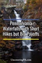 Pennsylvania waterfalls with short hikes