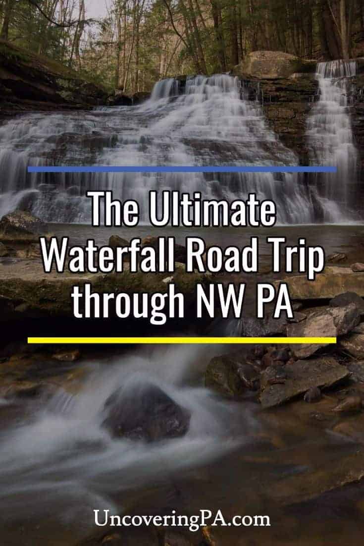 Waterfall road trip through Northwestern Pennsylvania. #roadtrip #pennsylvania #waterfall