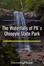 The waterfalls of Ohiopyle State Park