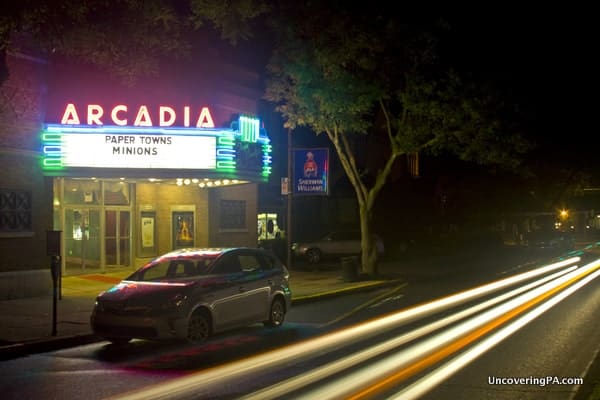 The Arcadia Theater in downtown Wellsboro, Pennsylvania