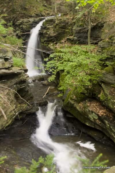 Blakely Falls along Hull Creek in Blakely, Pennsylvania