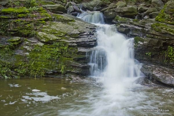 Waterfall on Hull Creek in Lackawanna County, Pennsylvania