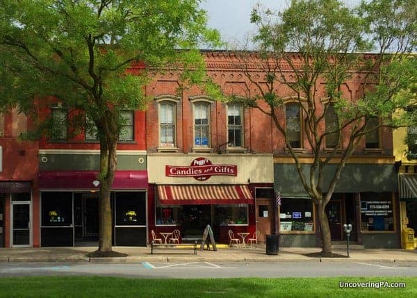 The charming shops of downtown Wellsboro, PA.