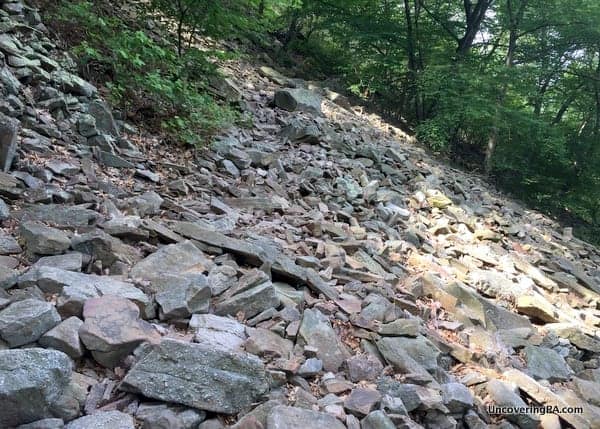 Rocks on the Hawk Rock Overlook Trail