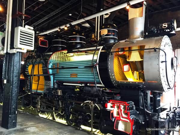 Steam locomotive at Steamtown National Historic Site