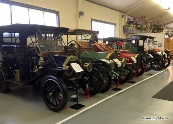 Antique automobiles at the Swigart Museum in Huntingdon, PA
