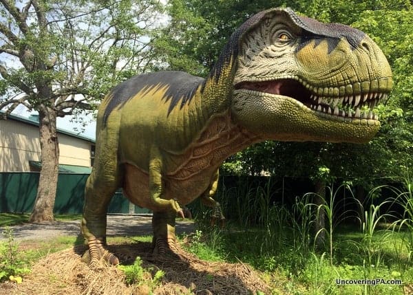 Animatronic Dinosaur at Clyde Peeling Reptiland near Williamsport, PA