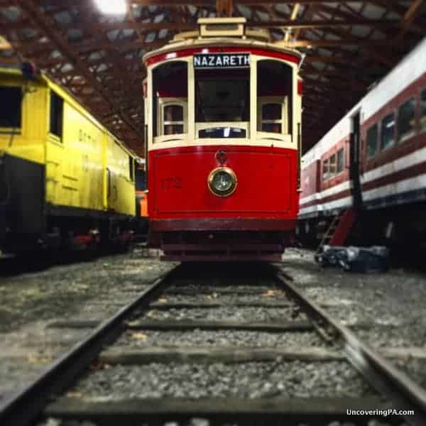 Restored Trolleys at the Rockhill Trolley Museum
