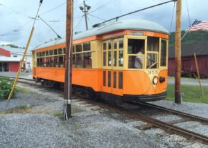 Riding a Trolley at the Rockhill Trolley Museum in PA