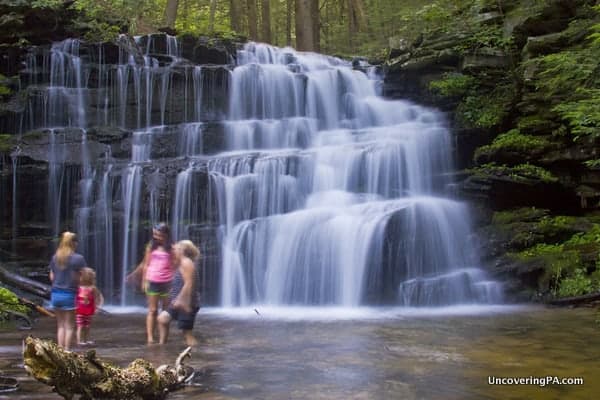 Rosecrans Falls in Loganton, Pennsylvania.