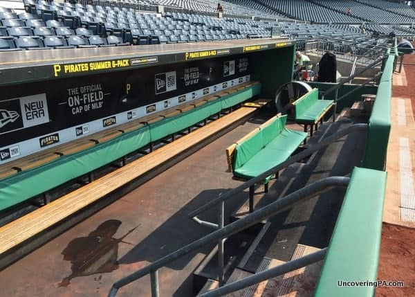 Pittsburgh Pirates Dugout on Tour of PNC Park