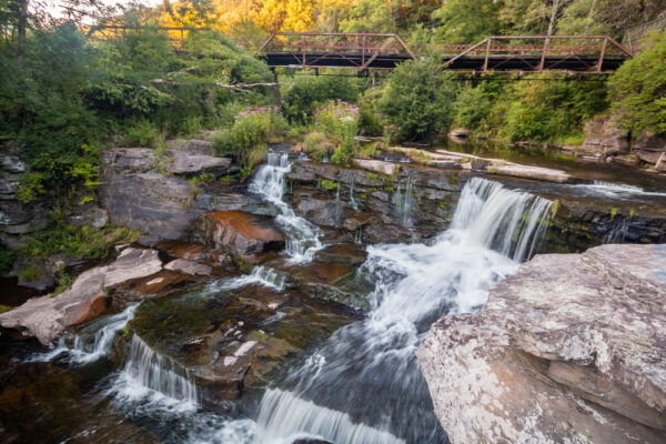 Top of Tanners Falls in the Poconos