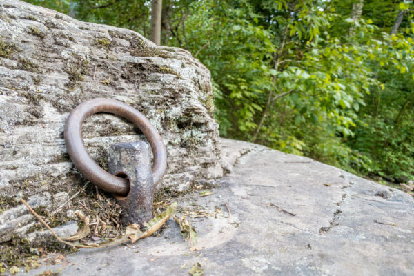 Metal ruin at Tanners Falls in Honesdale Pennsylvania