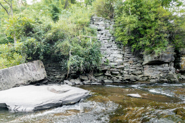 Ruins along Dyberry Creek in Wayne County Pennsylvania