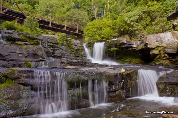 All of Tanner's Falls from the far side of Dyberry Creek.