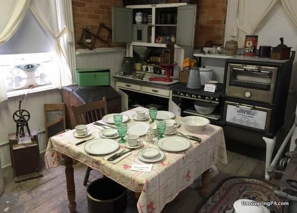 One of the vignettes set up on the second floor of the Little Beaver Historical Society Museum.