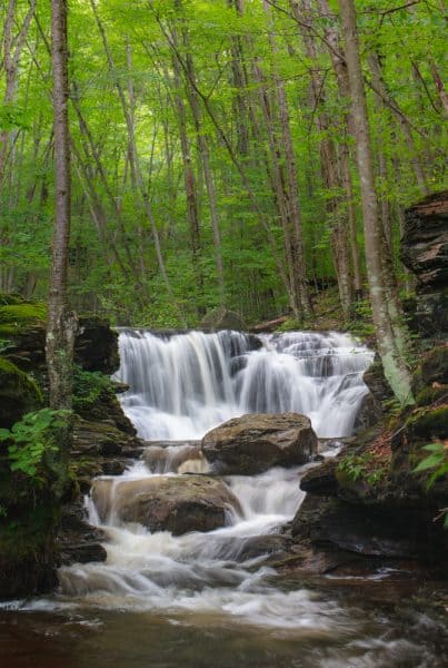 Seeing the waterfalls of Miners Run is one of my favorite things to do in Lycoming County, PA