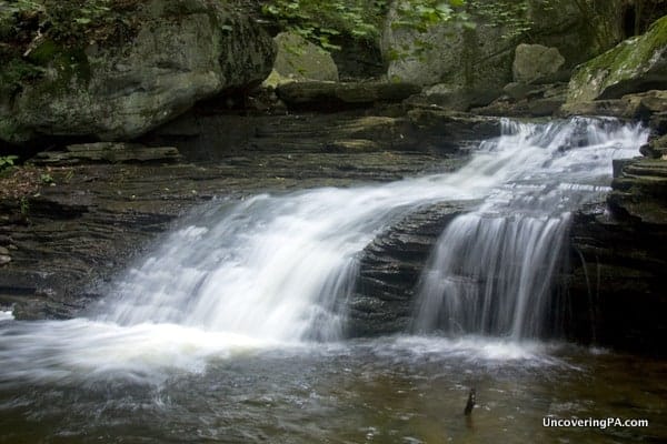 The fourth waterfall on Miners Run, Loyalsock State Forest PA