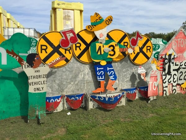 Penn Dot Road Sign Sculpture Garden Meadville