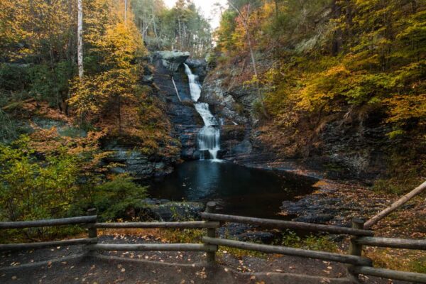 How to get to Raymondskill Falls in the Pennsylvania's Delaware Water Gap National Recreation Area