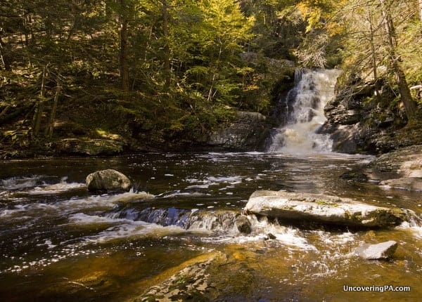 Waterfalls upstream of Raymondskill Falls