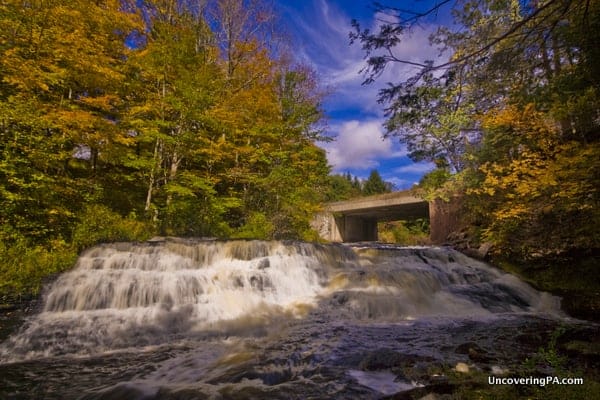 Uppermost Raymondskill Falls on Raymondskill Creek Delaware Water Gap PA