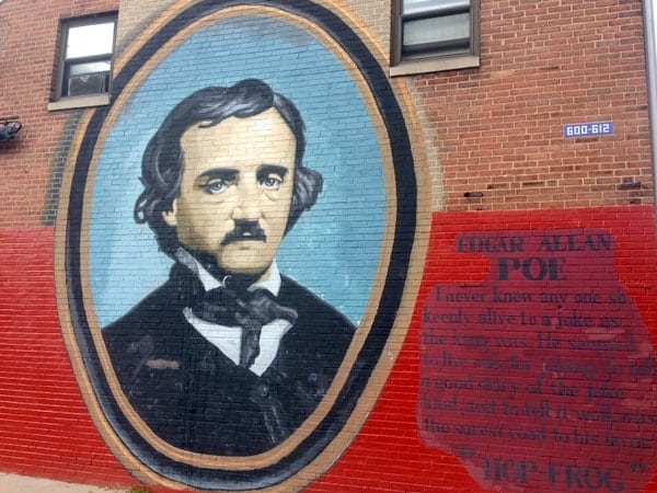 Edgar Allan Poe National Historic Site Mural in Philadelphia, Pennsylvania.