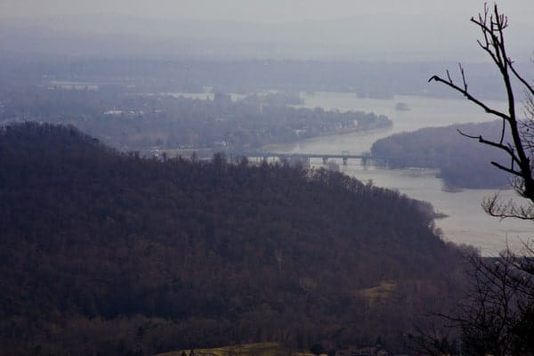 View of Harrisburg from Fort Hunter Conservancy.