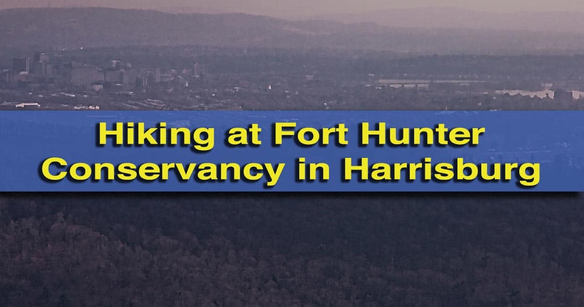 Hiking Fort Hunter Conservancy in Harrisburg, Pennsylvania