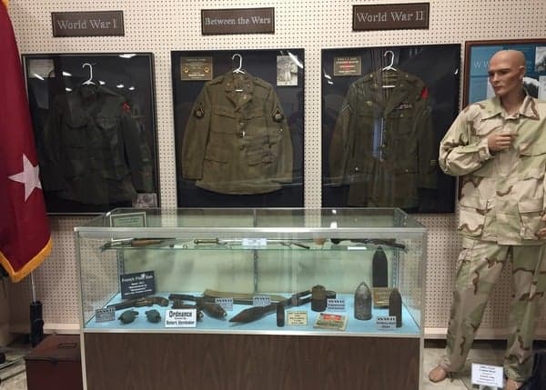 Military Items at the Isett Heritage Museum in Huntingdon County, Pennsylvania