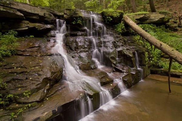 Osterhout Falls in Wyoming County, Pennsylvania.