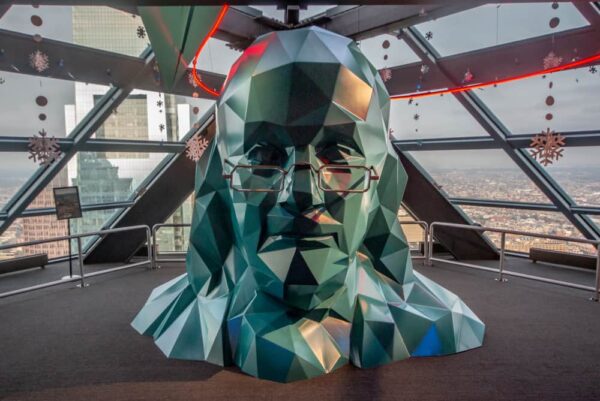 Benjamin Franklin at One Liberty Observation Deck in Philadelphia