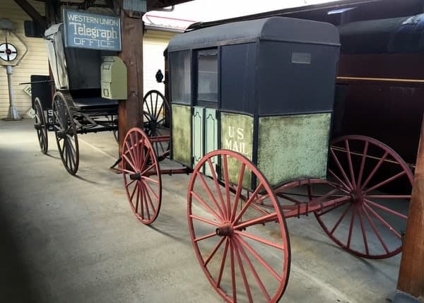 Buggies at the Harlansburg Station Museum in Lawrence County, PA