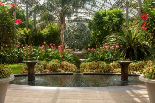 Inside the Conservatory at Longwood Gardens in Kennett Square, Pennsylvania